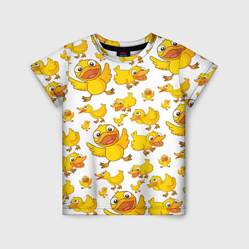 Детская футболка Yellow ducklings / 3D-принт – фото 1