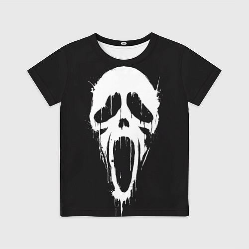 Детская футболка Лицо призрака / 3D-принт – фото 1