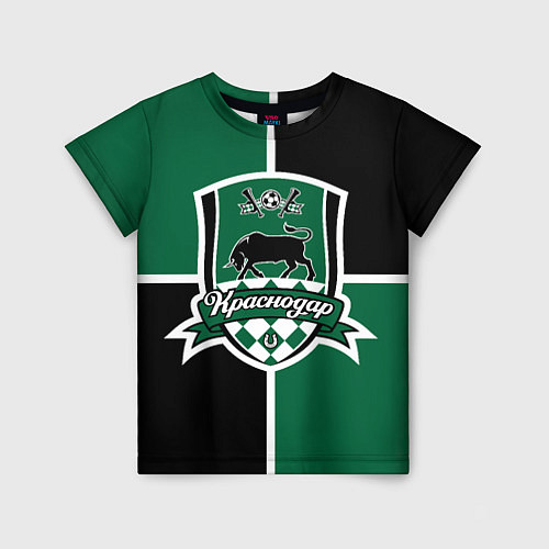Детская футболка ФК Краснодар - эмблема / 3D-принт – фото 1
