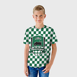 Футболка детская Краснодар - Футбольный Клуб, цвет: 3D-принт — фото 2