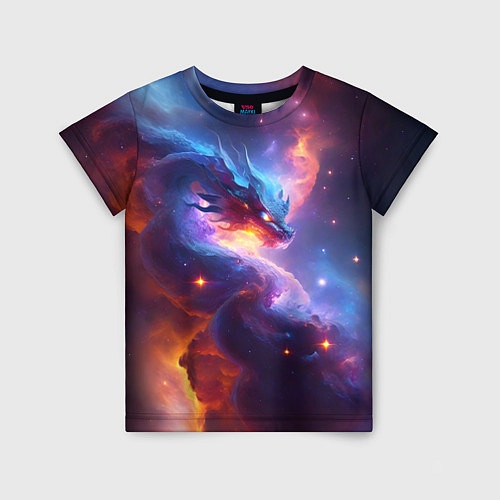 Детская футболка Туманность дракона / 3D-принт – фото 1