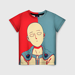 Футболка детская Saitama hero face, цвет: 3D-принт