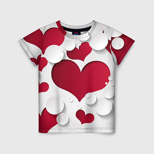 Детская футболка С любовью для вас / 3D-принт – фото 1