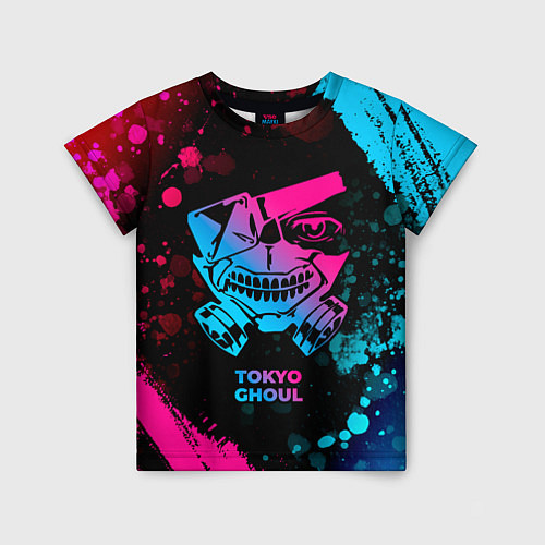 Детская футболка Tokyo Ghoul - neon gradient / 3D-принт – фото 1