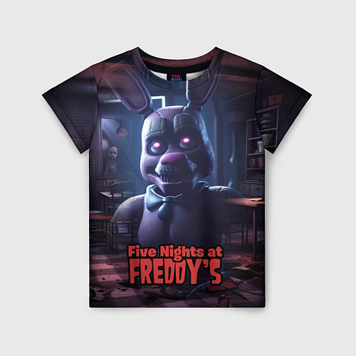 Детская футболка Five Nights at Freddys Bonnie / 3D-принт – фото 1