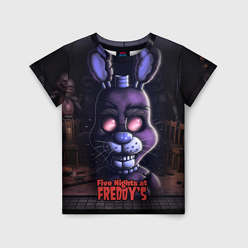 Детская футболка Five Nights at Freddys Bonnie / 3D-принт – фото 1