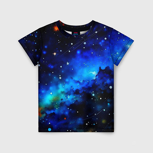 Детская футболка Живописный космос / 3D-принт – фото 1