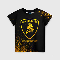 Футболка детская Lamborghini - gold gradient, цвет: 3D-принт