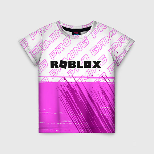Детская футболка Roblox pro gaming: символ сверху / 3D-принт – фото 1