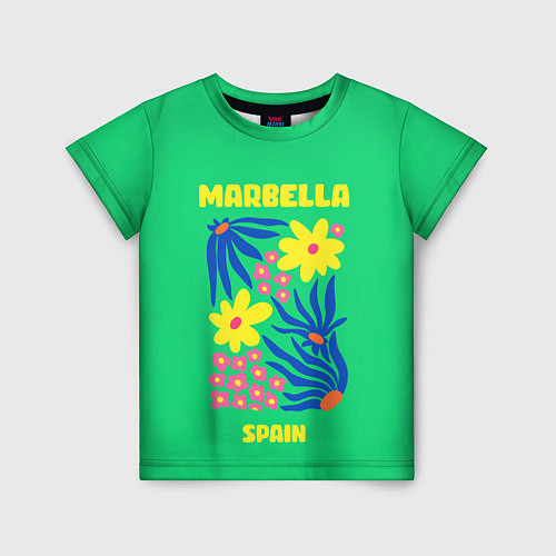 Детская футболка Марбелья - Испания / 3D-принт – фото 1
