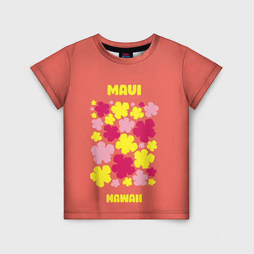 Детская футболка Мауи - Гавайи / 3D-принт – фото 1