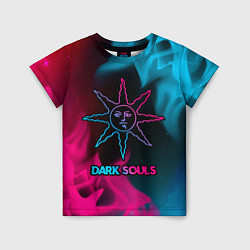Футболка детская Dark Souls - neon gradient, цвет: 3D-принт