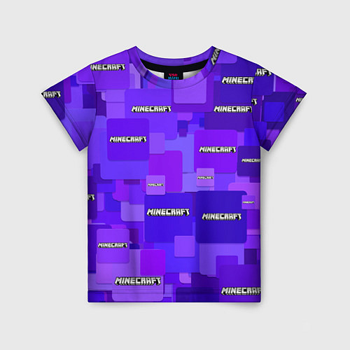 Детская футболка Minecraft pattern logo / 3D-принт – фото 1