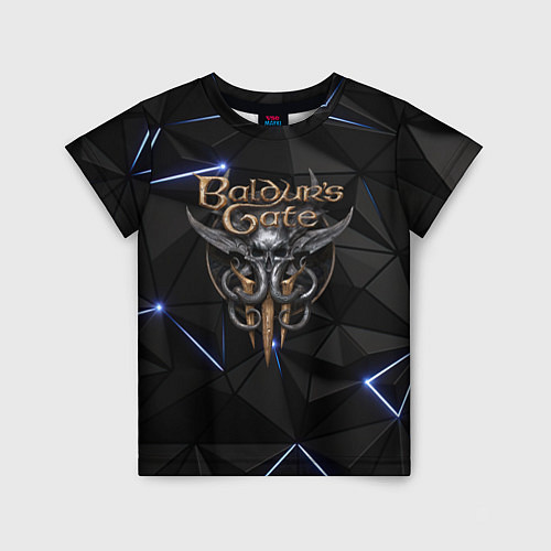 Детская футболка Baldurs Gate 3 black blue / 3D-принт – фото 1