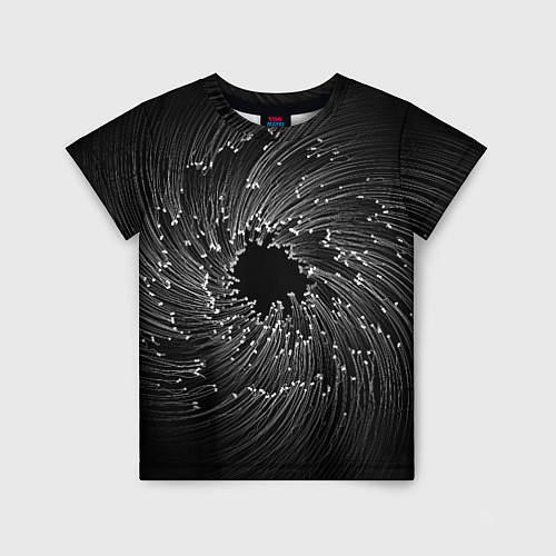 Детская футболка Абстракция черная дыра / 3D-принт – фото 1