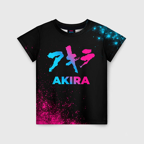 Детская футболка Akira - neon gradient / 3D-принт – фото 1