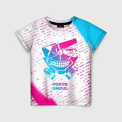 Детская футболка Tokyo Ghoul neon gradient style / 3D-принт – фото 1