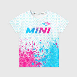 Детская футболка Mini neon gradient style: символ сверху