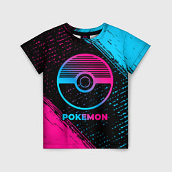 Футболка детская Pokemon - neon gradient, цвет: 3D-принт