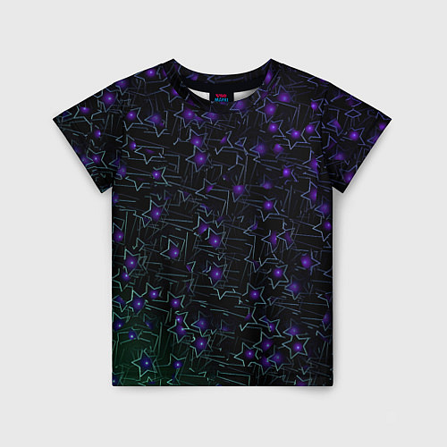 Детская футболка Звездные сети / 3D-принт – фото 1