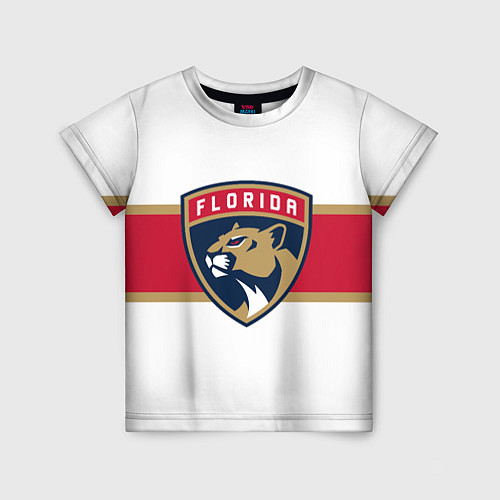 Детская футболка Florida panthers - uniform - hockey / 3D-принт – фото 1