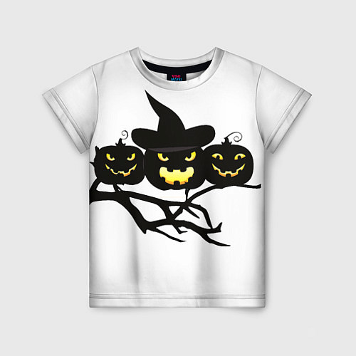 Детская футболка Хэллоуин-празник / 3D-принт – фото 1