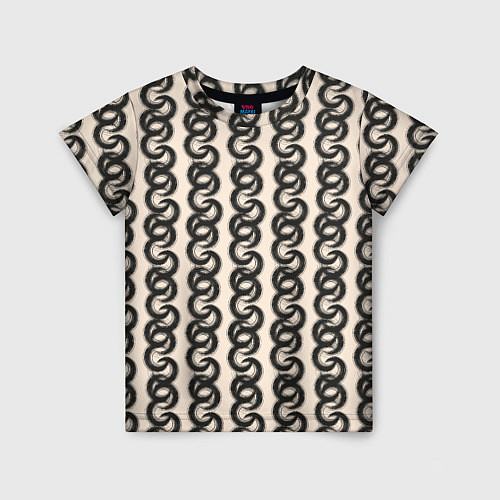 Детская футболка Абтракция Геометрический узор в этническом стиле / 3D-принт – фото 1