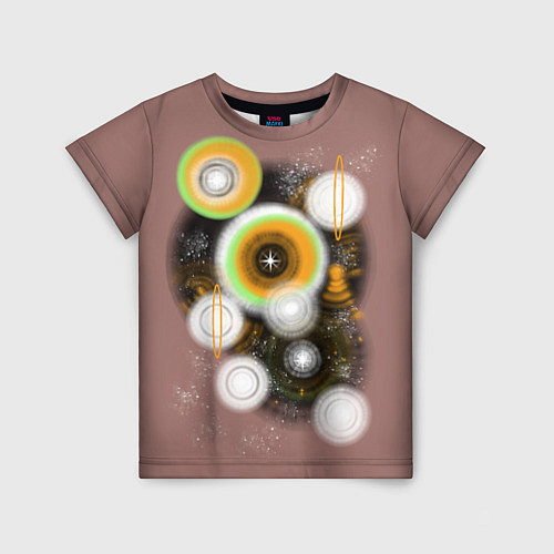 Детская футболка Космическая дымка звёзд / 3D-принт – фото 1