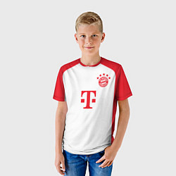 Футболка детская Харри Кейн Бавария Мюнхен форма 2324 домашняя, цвет: 3D-принт — фото 2