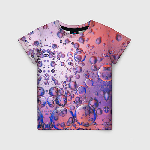 Детская футболка Пузыри в жидкости / 3D-принт – фото 1