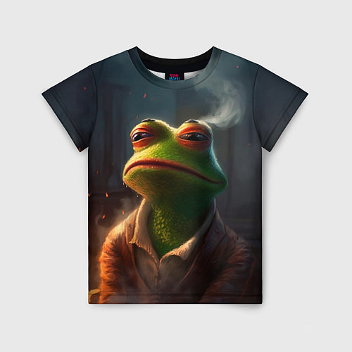 Детская футболка Frog Pepe / 3D-принт – фото 1