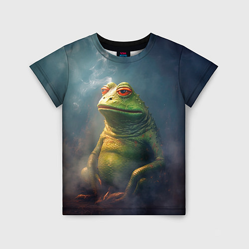 Детская футболка Пепе лягушка / 3D-принт – фото 1