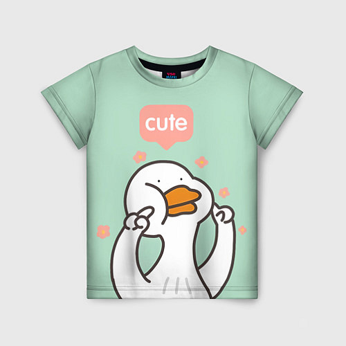 Детская футболка Dear goose - кавайный / 3D-принт – фото 1