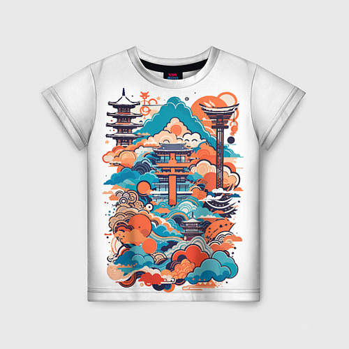 Детская футболка Ancient japan / 3D-принт – фото 1