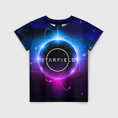 Детская футболка Starfield space logo / 3D-принт – фото 1