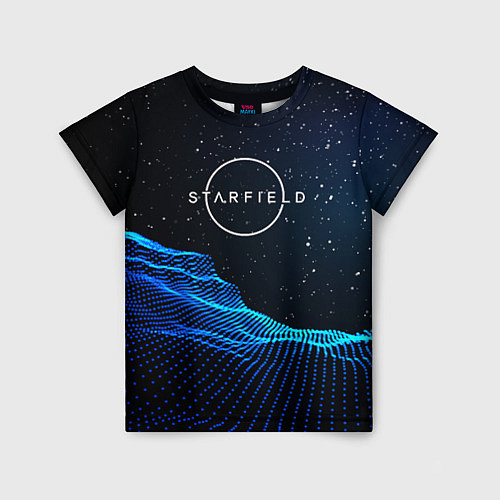 Детская футболка Space logo Starfield / 3D-принт – фото 1