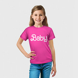 Футболка детская Барби ребенок, цвет: 3D-принт — фото 2