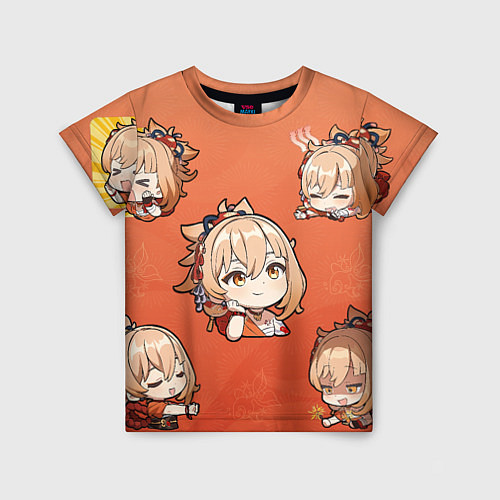 Детская футболка Chibi Yoimiya Genshin Impact / 3D-принт – фото 1