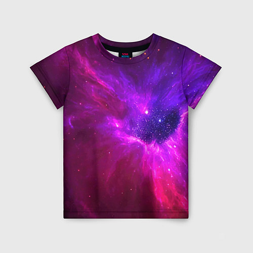 Детская футболка Бескрайнее космическое пространство - галактика / 3D-принт – фото 1