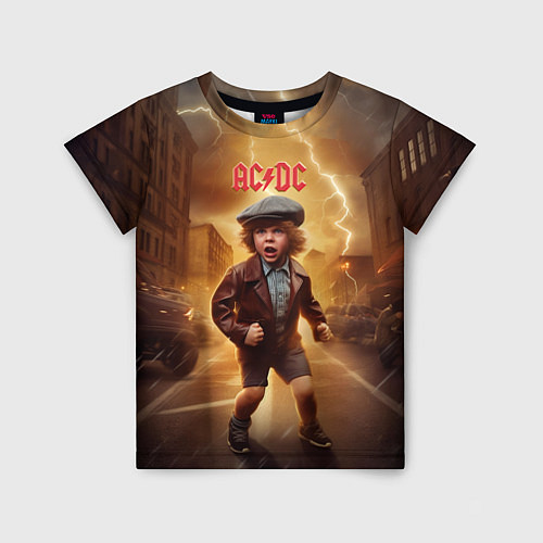 Детская футболка ACDC boy / 3D-принт – фото 1