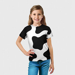 Футболка детская Кожа коровы, цвет: 3D-принт — фото 2