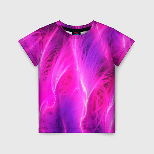 Детская футболка Pink abstract texture / 3D-принт – фото 1