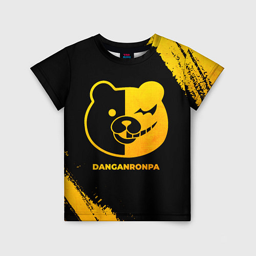 Детская футболка Danganronpa - gold gradient / 3D-принт – фото 1