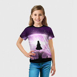 Футболка детская Touhou Project Yuyuko Сайгёдзи, цвет: 3D-принт — фото 2