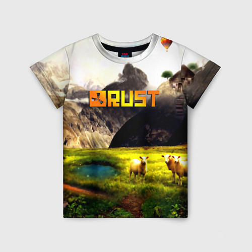 Детская футболка Rust poster game / 3D-принт – фото 1