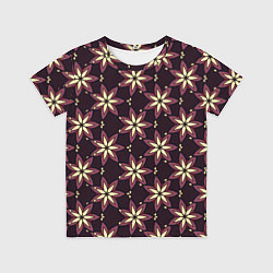 Футболка детская Стилизованные цвет красно-коричневый, цвет: 3D-принт