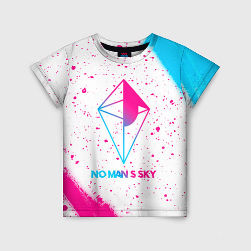 Детская футболка No Mans Sky neon gradient style / 3D-принт – фото 1