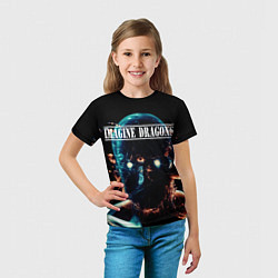 Футболка детская Imagine Dragons рок группа, цвет: 3D-принт — фото 2