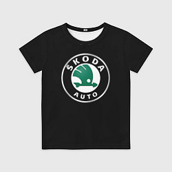 Детская футболка Skoda auto brend car