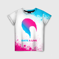 Футболка детская Date A Live neon gradient style, цвет: 3D-принт